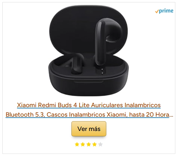 Auriculares Xiaomi Redmi Buds 4 Lite