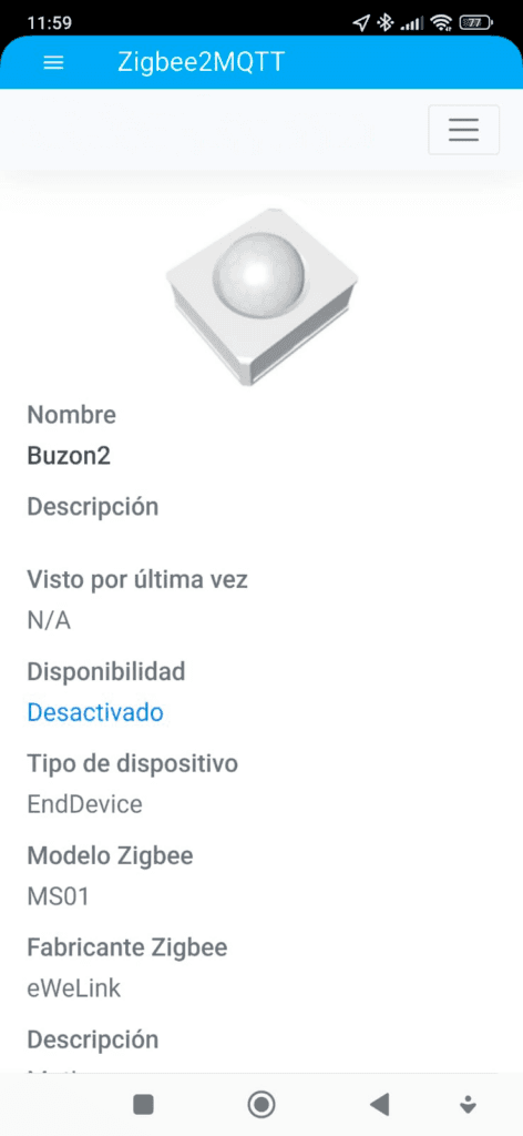 Sensor de movimiento Sonoff Sensor de movimiento Sonoff