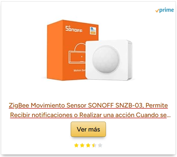 sensor de movimiento SONOFF SNZB-03