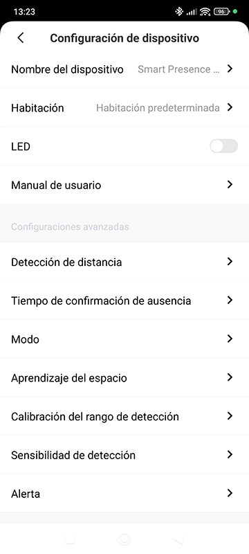 configuración Sensor de presencia Meross MS600