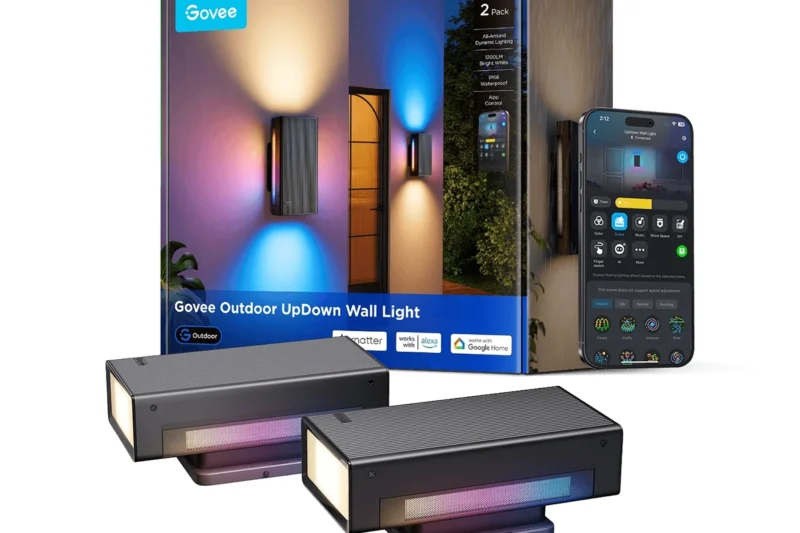 Govee Outdoor Up Down Wall Light: nueva iluminación exterior con Matter y efecto decorativo en 360°