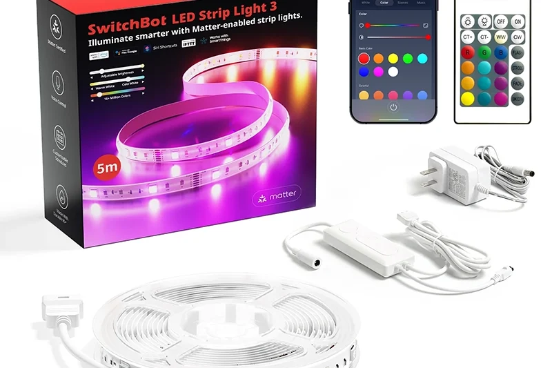 SwitchBot LED Strip Light 3: iluminación inteligente con estilo y tecnología Matter