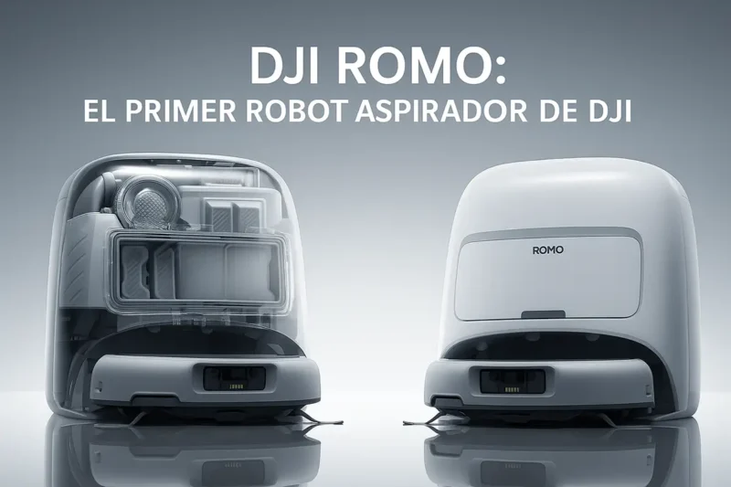 DJI ROMO llega a España: el robot aspirador con visión milimétrica, brazos robóticos y base autolimpiante ya está a la venta