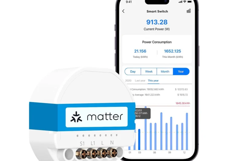 Meross MSS815MA: Interruptor inteligente con Matter, Wi-Fi y control por voz