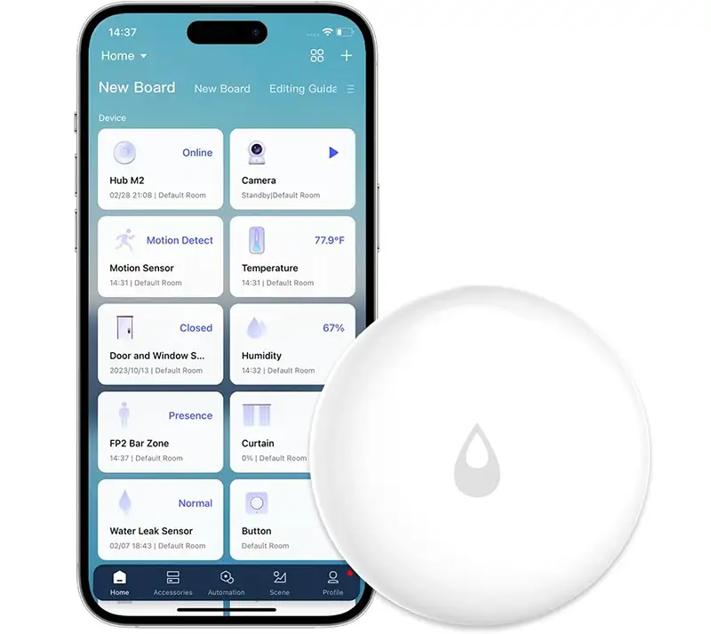 Sensor de fugas de agua Aqara SJCGQ11LM (Zigbee, IP67) con batería CR2032