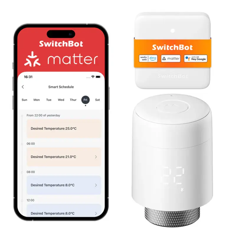 SwitchBot Smart Radiator Thermostat para radiador: instalación retrofit, app, horarios y 6 adaptadores
