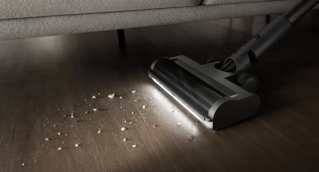 Para quienes buscan un aspirador sin cable que limpie bien en zonas oscuras, el G30 Max ofrece una solución clara: su potente luz LED frontal convierte la limpieza bajo muebles en una tarea mucho más sencilla y efectiva