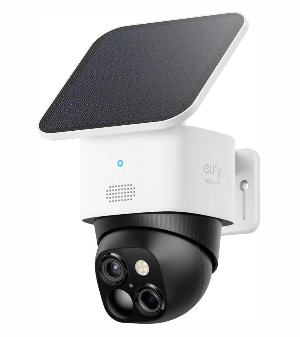 Comprar eufy SoloCam S340: cámara exterior PTZ con doble lente y panel solar