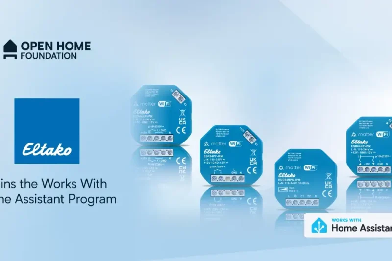 ELTAKO se suma a Works with Home Assistant: relés Matter con control local