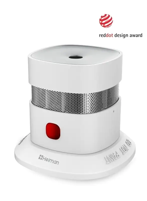 Detector de humo inteligente Heiman HS1SA-M con Matter y montaje magnético