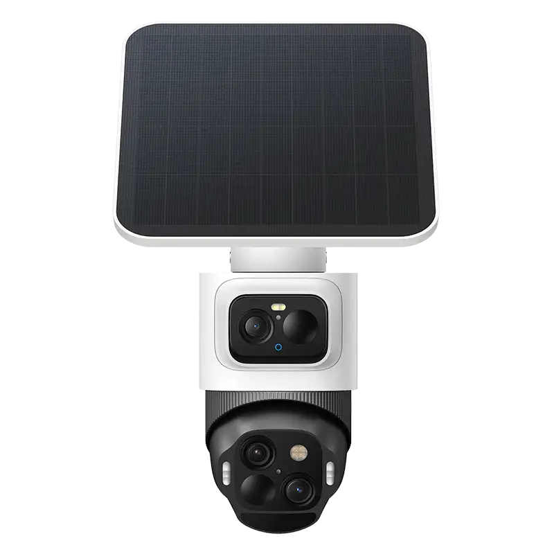 Cámara de seguridad eufy SoloCam S4 4K con panel solar y triple lente Bullet-PTZ
