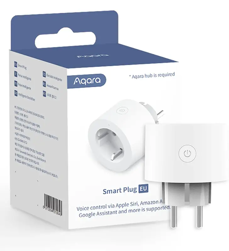 Aqara Smart Plug EU (SP-EUC01), enchufe inteligente Zigbee 3.0 con medición de consumo