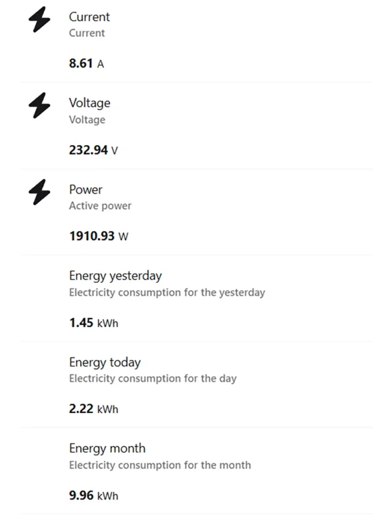 Consumo SONOFF-S60ZBTPF