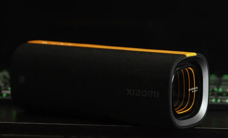Xiaomi Sound Party en primer plano, altavoz Bluetooth de 50W con iluminación tipo túnel