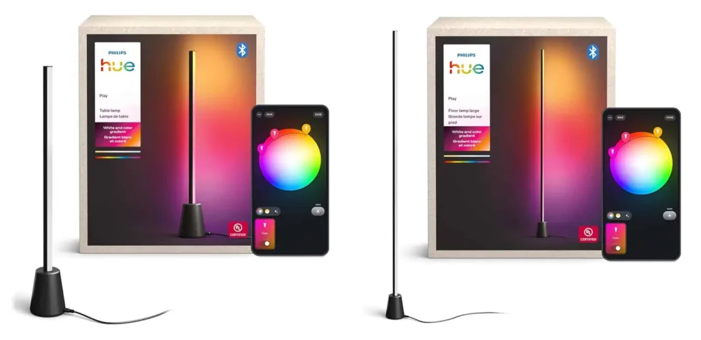 Philips Hue Play de mesa y de pie con embalaje y control desde la app Hue