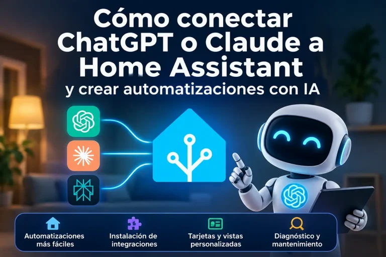Cómo conectar ChatGPT o Claude a Home Assistant y crear automatizaciones con IA