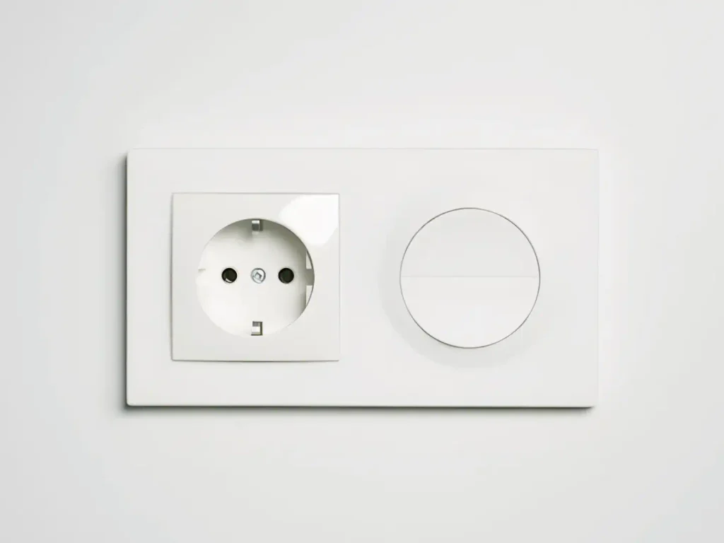 Carcasa imprimible en 3D que combina un enchufe schuko con el interruptor SONOFF Orb-ZBW1L