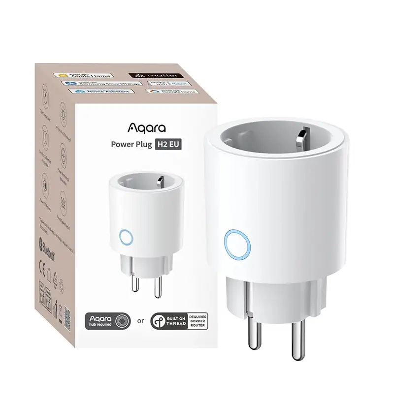 Aqara Power Plug H2 EU, enchufe inteligente de 16 A con Zigbee y Matter over Thread, disponible en Amazon